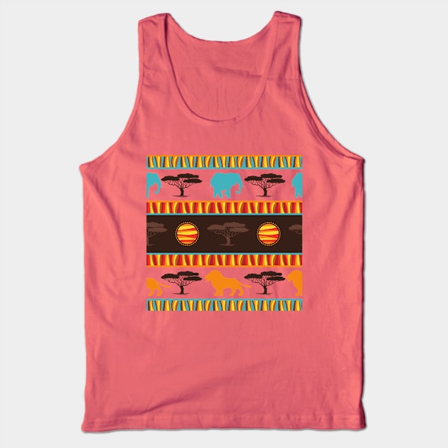 Africa pattern Design Tank Top by hippyhappy